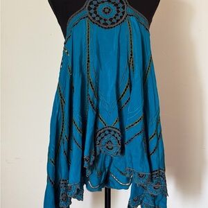 Rare Free People Lovers Beach Set in Blue